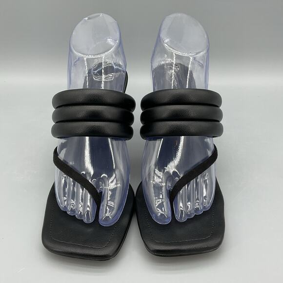 NEW French Connection Women’s Valerie Stiletto Sandals Black Size 7.5 - Picture 3 of 10
